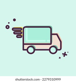 Icon Fast Delivery. related to Black Friday symbol. shopping. simple illustration