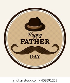 Icon of Fathers day design, vector illustration