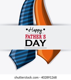 Icon of Fathers day design, vector illustration