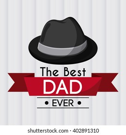 Icon of Fathers day design, vector illustration