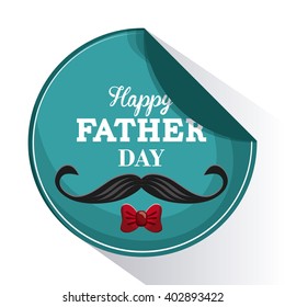 Icon of Fathers day design, vector illustration