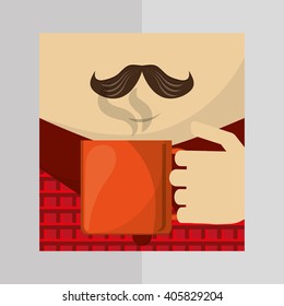 Icon of fathers day design , vector illustration