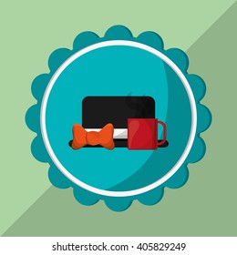 Icon of fathers day design , vector illustration