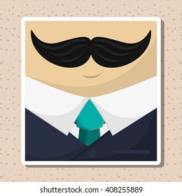 Icon of fathers day design , vector illustration