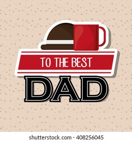 Icon of fathers day design , vector illustration