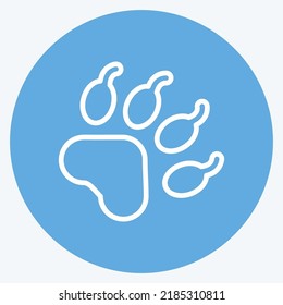 Icon Fauna. suitable for education symbol. blue eyes style. simple design editable. design template vector. simple illustration
