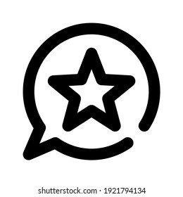 icon favorite post using line style
