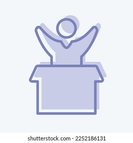 Icon Favorite Product. related to Online Store symbol. two tone style. simple illustration. shop