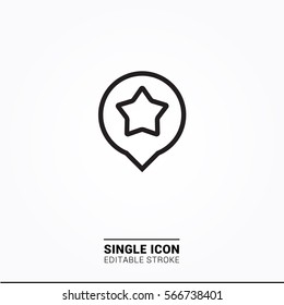 Icon favorite single icon graphic design