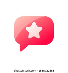 icon favourite star red business