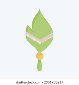 Icon Feather. related to Indigenous People symbol. flat style. simple design editable. simple illustration