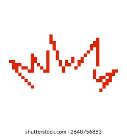 Icon features a bold red crown with a pixelated design, showcasing a classic royal symbol.