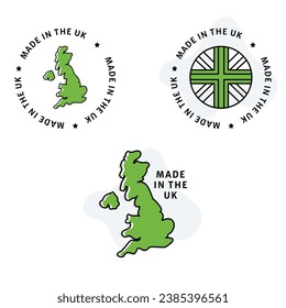 An icon featuring a circular made in the UK badge, emphasizing British manufacturing, the certification of British production, and the recognition of UK craftsmanship.