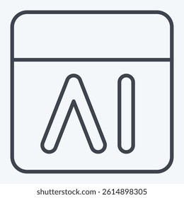 Icon Feedback. related to Artificial Intelligence symbol. line style