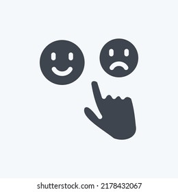 Icon Feedback. suitable for Feedback symbol. Glyph Style. simple design editable. design template vector. simple symbol illustration