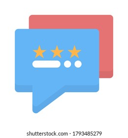icon feedback with syle flat design 