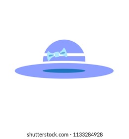 icon of female hat vector illustration