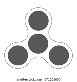 Icon fidget spinner label design elements