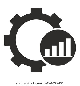 icon from the field of construction, industry and mechanical engineering, flat vector illustration on a white background