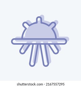 Icon Fields. suitable for Garden symbol. two tone style. simple design editable. design template vector. simple symbol illustration