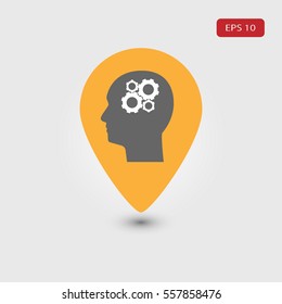 icon figure with head gears in the label