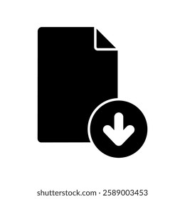 Icon a file, isolated against a clean background.
