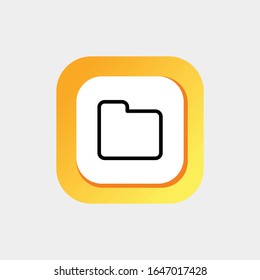 Icon File Manager Vector. File Manager Icon Vector Line Art