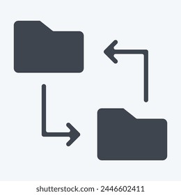 Dateifreigabe für Symbole. bezieht sich auf das Symbol für Remotearbeit. Symbolstil. Einfache Entwurfsdarstellung