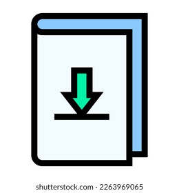 Icon fill color, E-Learning, online learning. editable file.