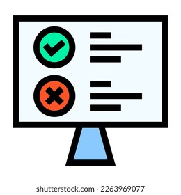 Icon fill color, E-Learning, online learning. editable file.
