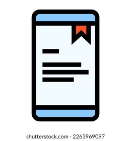 Icon fill color, E-Learning, online learning. editable file.