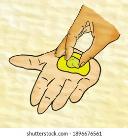 Icon Filled Dough Vector Infographic Bakpia