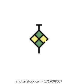 icon filled line diamond ramadan vector graphic design suitable for mobile apps, website, apps store and more.with pixel perfect on white background