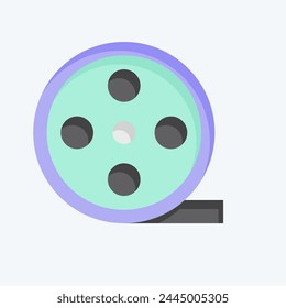 Icon Film Role. related to Entertainment symbol. flat style. simple design illustration