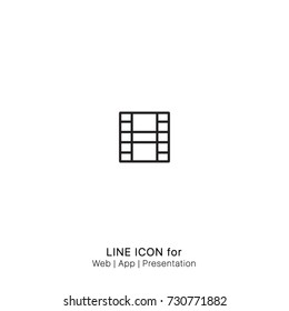 Icon Film roll graphic design single icon vector