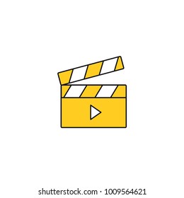 icon film. start viewing. vector icon