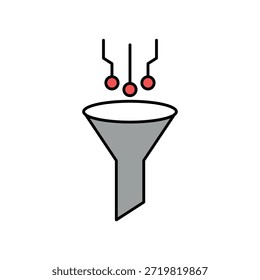 Icono de un Filtrar, aislado contra un fondo limpio.