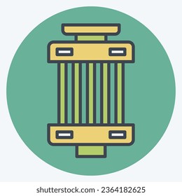 Icon Filter. related to Car ,Automotive symbol. color mate style. simple design editable. simple illustration