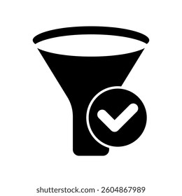 Icon a filtering, isolated against a clean background.