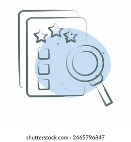 Icon Finance Evaluation. related to Finance and Tax symbol. Color Spot Style. simple design illustration
