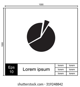 Icon of finance graph. Vector.
