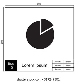 Icon of finance graph. Vector.
