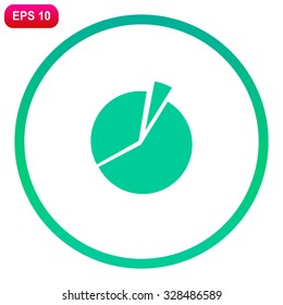 Icon of finance graph. Vector.
