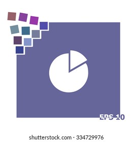 Icon of finance graph. Vector.