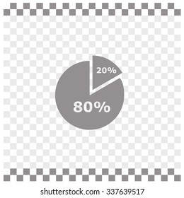 Icon of finance graph. Vector.