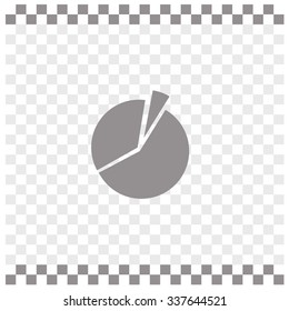 Icon of finance graph. Vector.