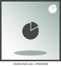 Icon of finance graph. Vector.
