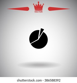 Icon of finance graph. Vector.