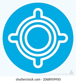 Icon Find - Blue Eyes Style - Simple illustration, Editable stroke, Design template vector, Good for prints, posters, advertisements, announcements, info graphics, etc.