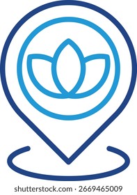 Icon find and mark locations that offer relaxation services to help reduce stress, anxiety, and muscle tension, as well as improve sleep quality, mood, and focus.